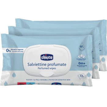 Chicco Perfumed Wipes 0m+ șervețele umede pentru copii discret parfumat - imagine 2